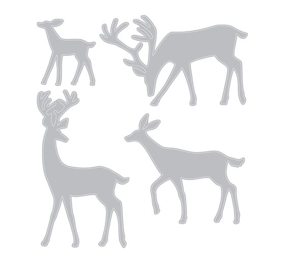 Sizzix Thinlit's Punching Template "Darling Deer by Tim Holtz"