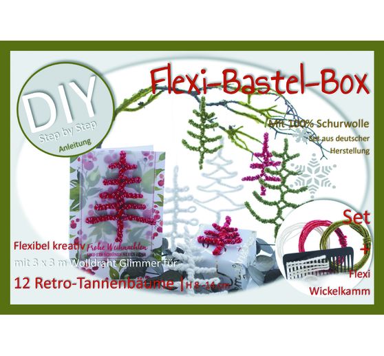 Flexi-Craft-Box for 12 retro fir trees