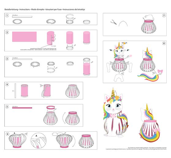 Lantern craft kit "Kittycorn"