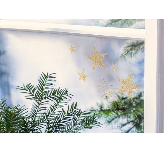 Window Sticker "Stars Gold"