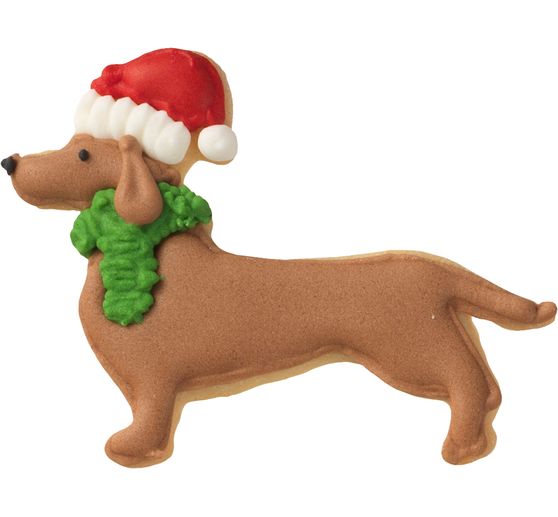 Cookie cutter "Christmas dachshund"