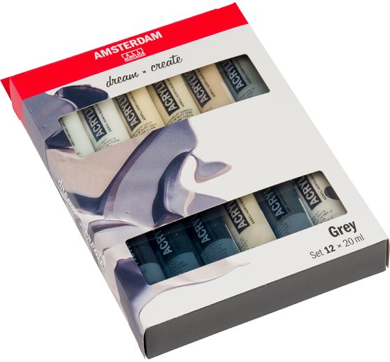 Talens AMSTERDAM Acrylic paint set "Grey"