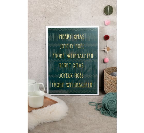 Sample folder chalk marker "Xmas in the air", 3 sheets