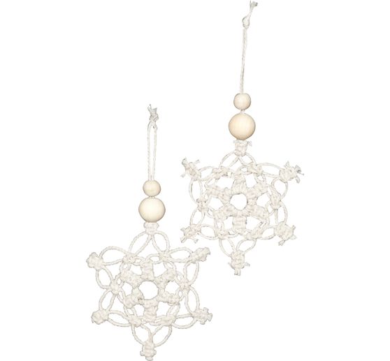 Macramé craft kit "Snowflakes"