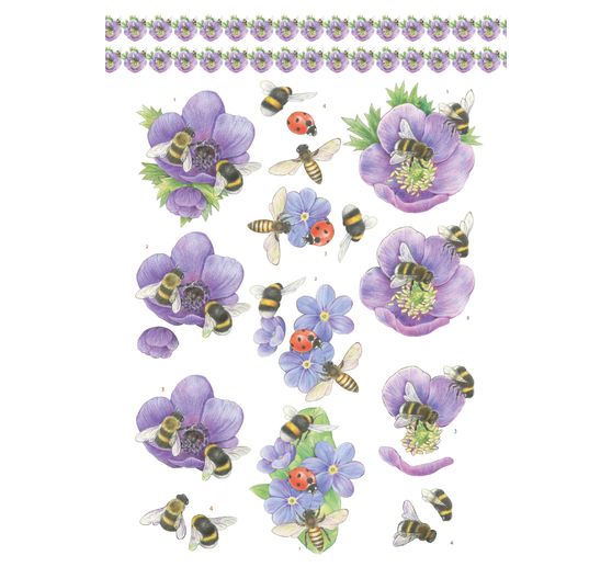 Libro di fogli fustellati in 3D "Animali primaverili"