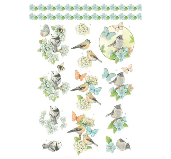 Libro di fogli fustellati in 3D "Animali primaverili"