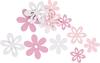 Scatter decoration flowers "Iven", 12 pieces, 3 - 4,7 cm