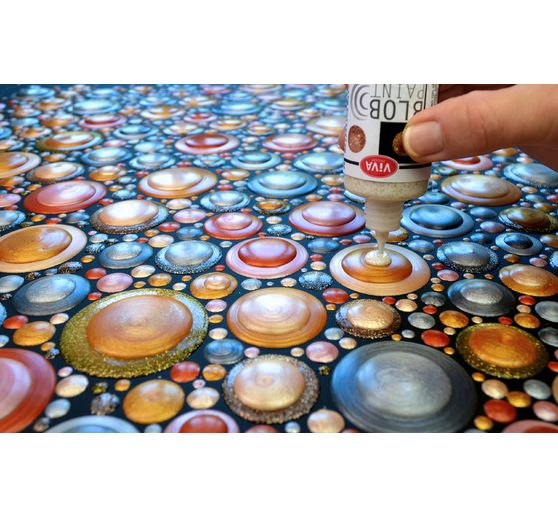Viva Decor Blob Paint, 90 ml, Metallic/Glitter