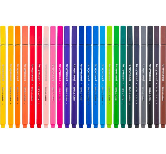 Bruynzeel set di pennarelli a punta fine 24 colori