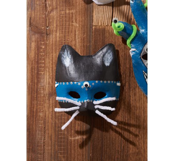 VBS Children's masks, papier-mâché, set of 6