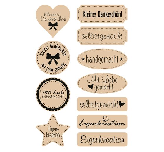 Kraft paper-Sticker "Self-made"