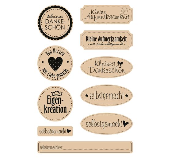 Kraft paper-Sticker "Self-made"