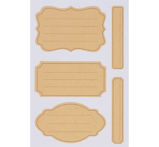 Kraft Paper Sticker "Labels lined"