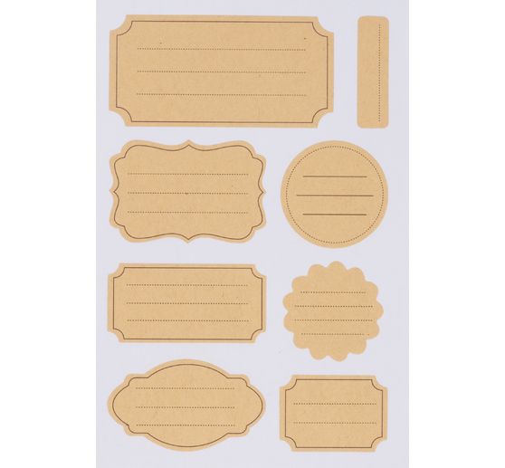 Kraft Paper Sticker "Labels lined"