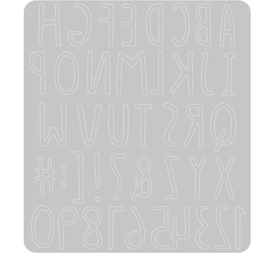 Sizzix Thinlits, fustella "Alfabeto disegnato a mano".