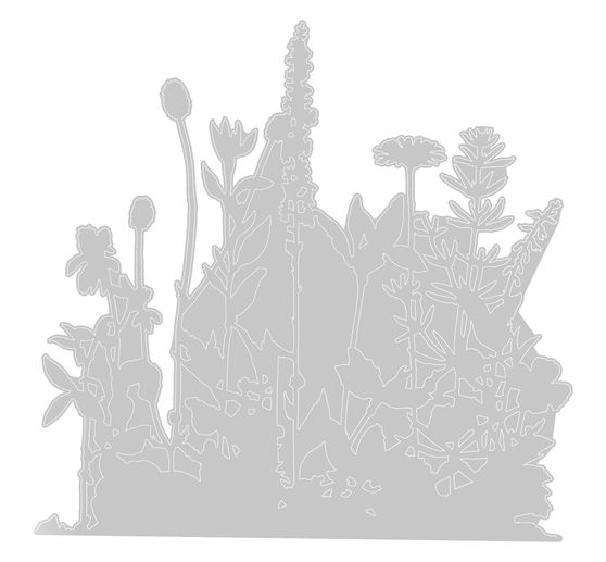 Sizzix Thinlits, fustella "Flower Field di Tim Holtz".