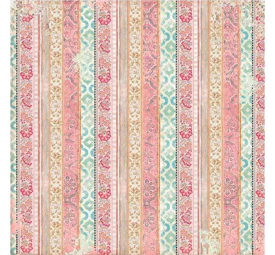 Scrapbook block "Cat and Orchid", 10 sheets, 30,5x30,5cm