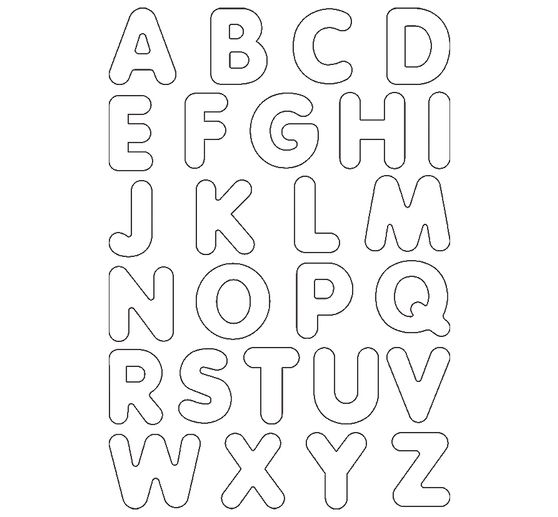 Blank magnetic letters, 100 pieces