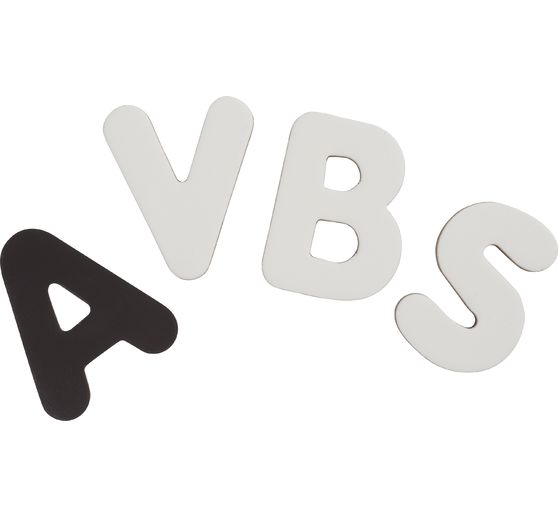 Blank magnetic letters, 100 pieces