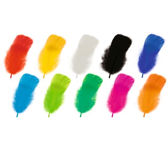 Fluffy feather mix "Intense colors"