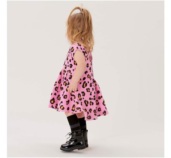 Crinkle muslin cotton fabric "Acid Leo"