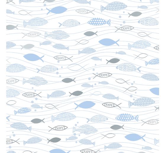 Design cardboard "Hotfoil", Pisces, White