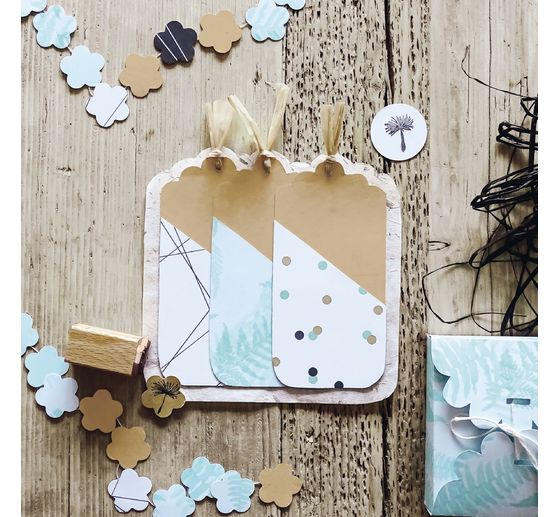 Cartoncino con motivi "Puntini di Menta