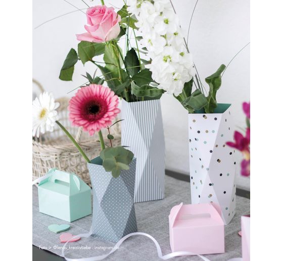 Cartoncino con motivi "Puntini di Menta