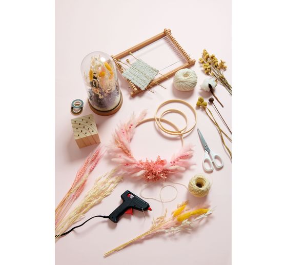 Rico Design wooden stand for dried flowers, 8 x 8 x 8 cm