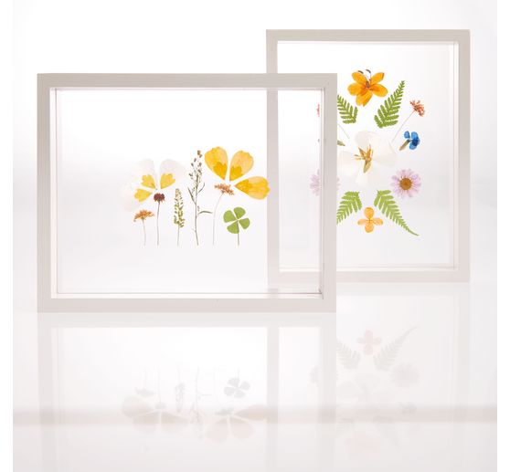 Rico Design wooden frame nature with double acrylic disc, 20 x 25 cm