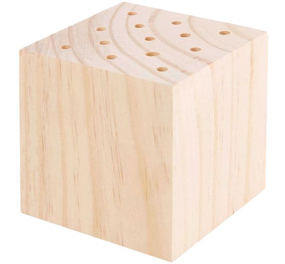 Rico Design wooden stand for dried flowers, 8 x 8 x 8 cm