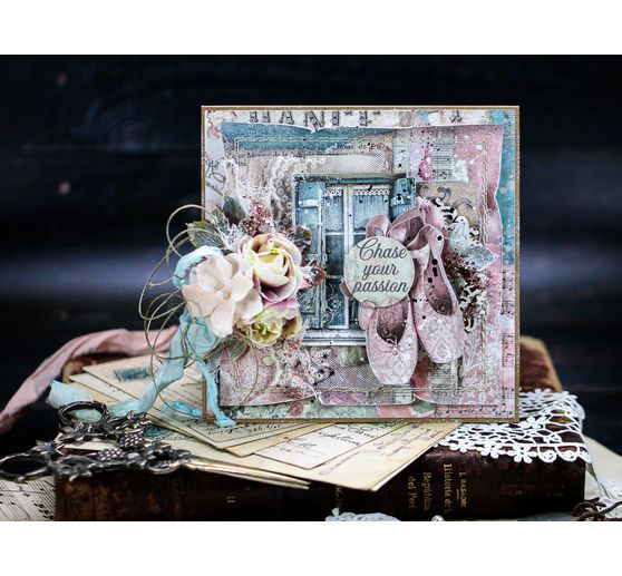 Blocco di scrapbook "Passione