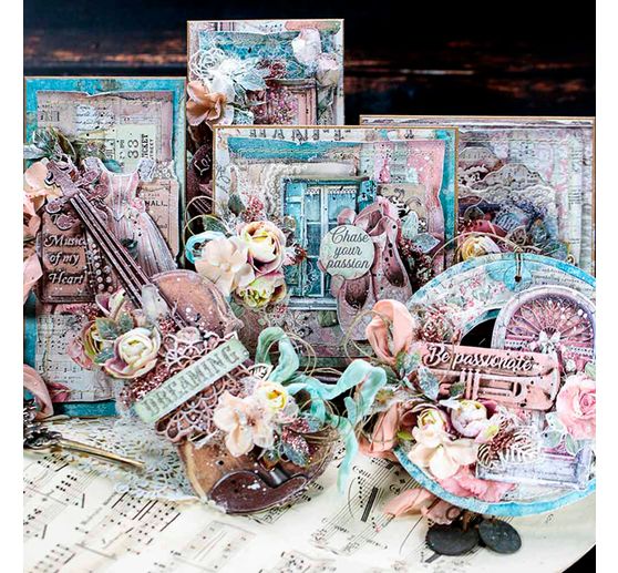 Blocco di scrapbook "Passione