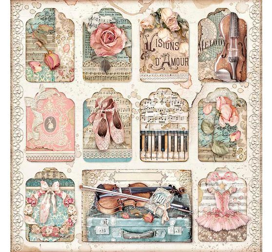 Blocco di scrapbook "Passione