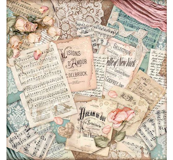 Blocco di scrapbook "Passione