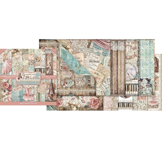 Blocco di scrapbook "Passione