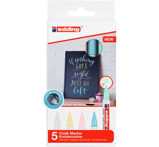 edding 4085 Chalk marker set "Pastel"