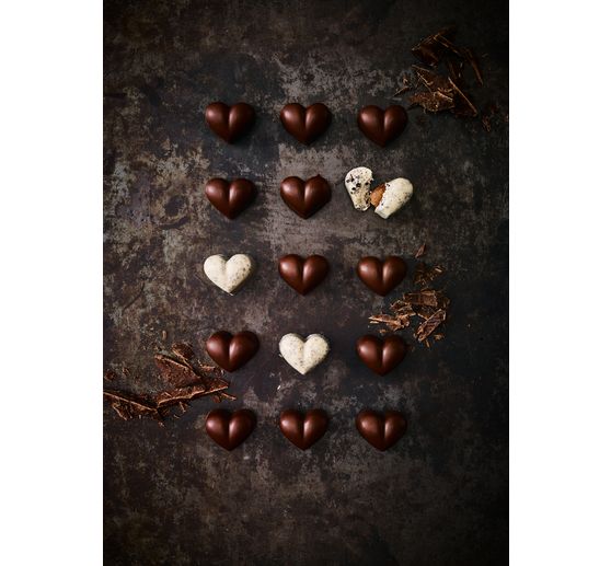Stampi per cioccolato in silicone "Heart" (cuore)