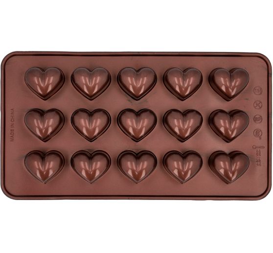 Stampi per cioccolato in silicone "Heart" (cuore)