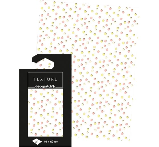 Carta decopatch a caldo "Gocce volanti