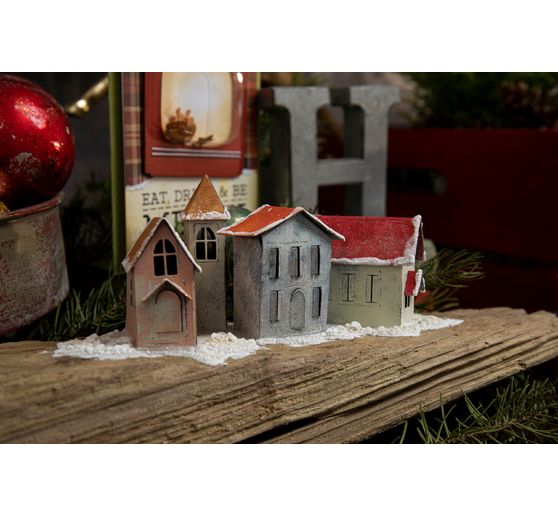 Sizzix Thinlits punching template "Paper Village #2 by Tim Holtz"