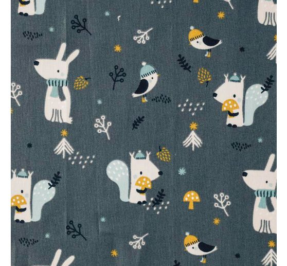 Cotton fabric "Woody"