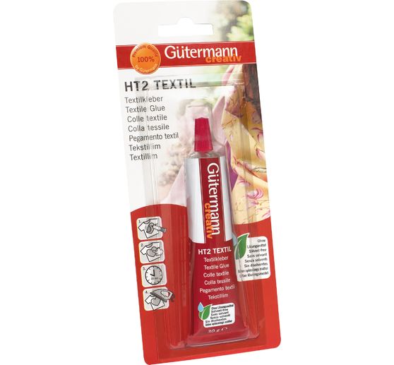 Gütermann HT2 TEXTIL adesivo per tessuti, senza solventi