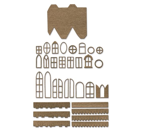 Set di fustelle Sizzix Thinlits "Village Collection by Tim Holtz".