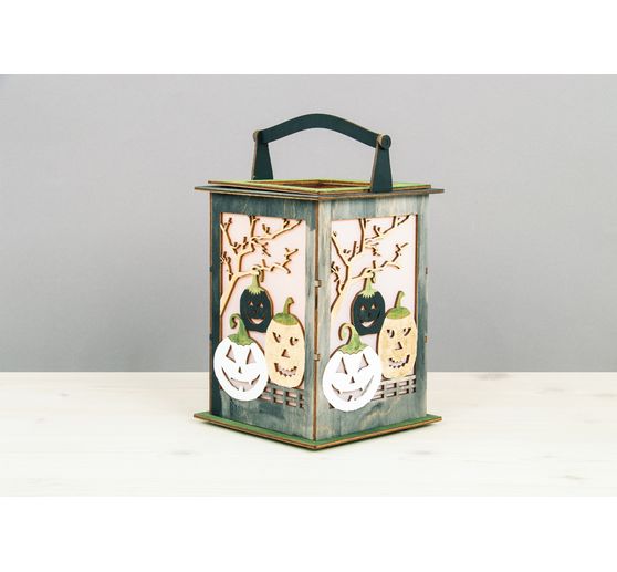 Wooden Lantern "Halloween"