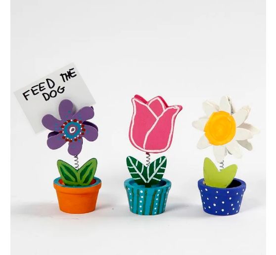 Note holder "Flower pots"
