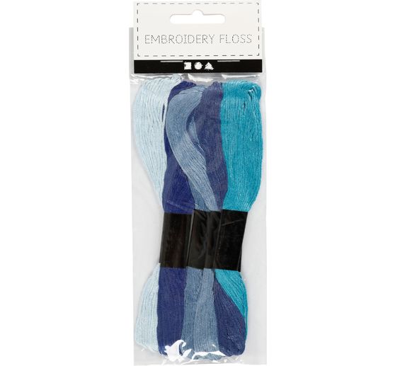 Embroidery thread set "Shades of blue"