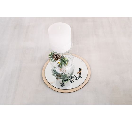 Wooden plates/rings set