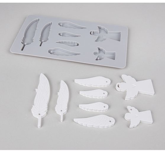 Silicone casting mould "Angel & wings"