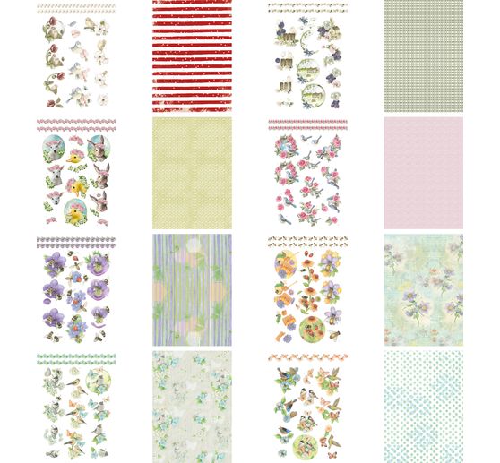 Libro di fogli fustellati in 3D "Animali primaverili"